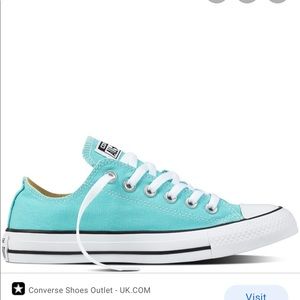 Women’s size 6 light aqua converse